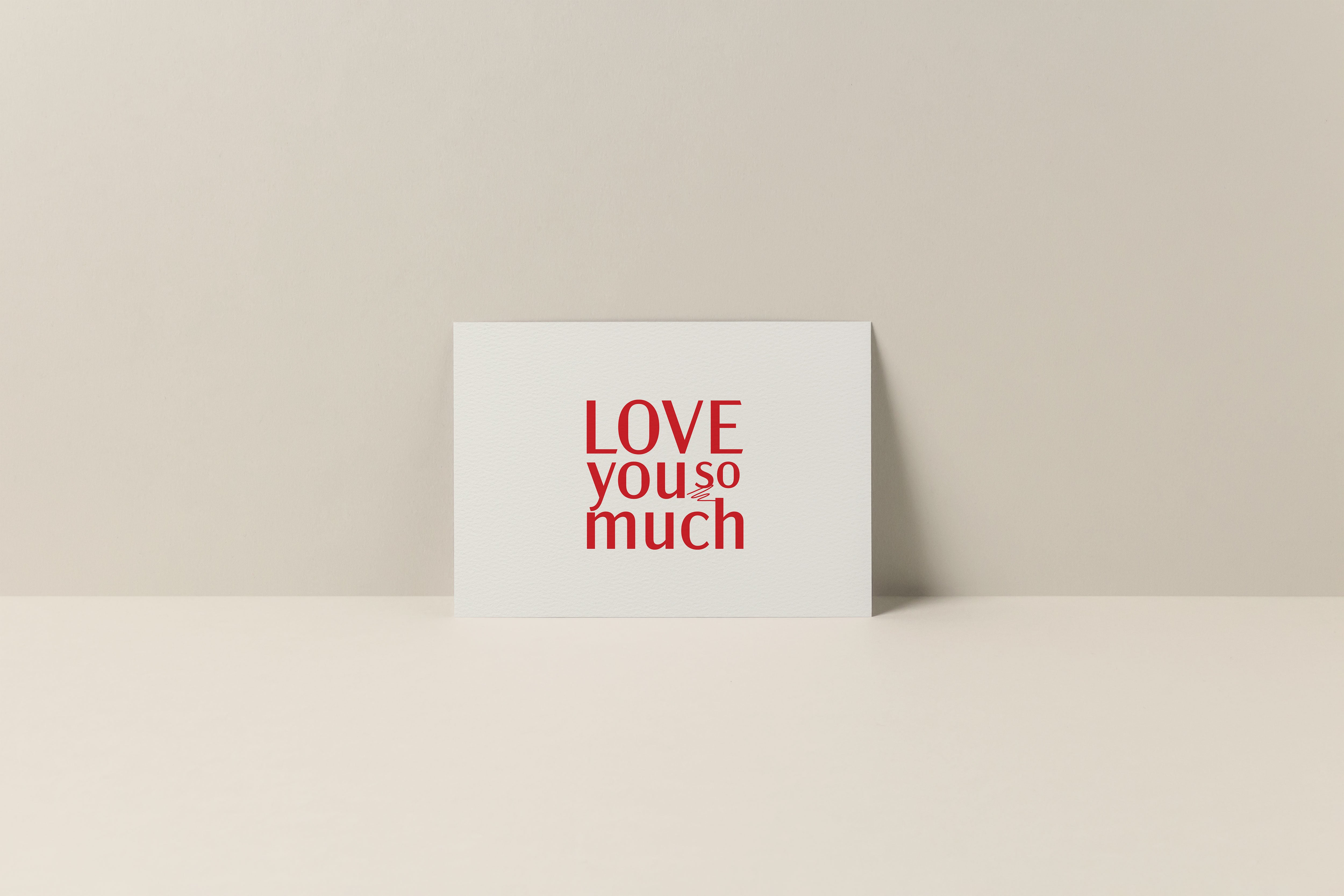 Gift Card: Love you so much